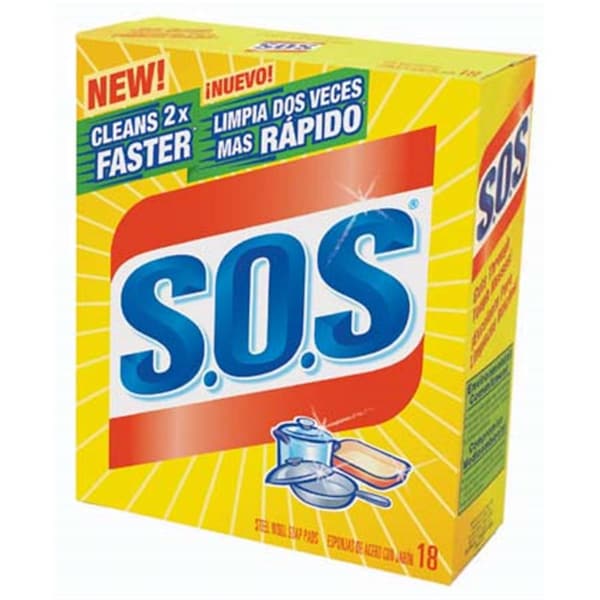 Clorox S.O.S Steel Wool Soap Pads, 18PK 98018 - main